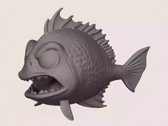 Fish 09 Print Ready 3D Model