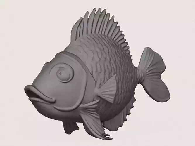 Fish 10 Print Ready 3D Model