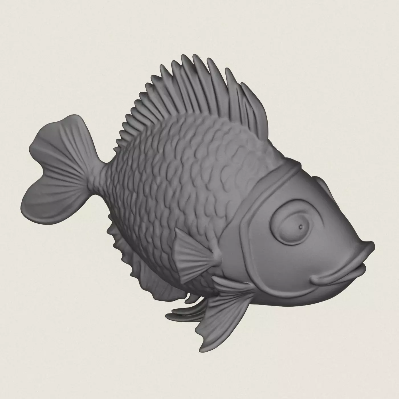 Fish 10 Print Ready 3D Model 3D print model_3