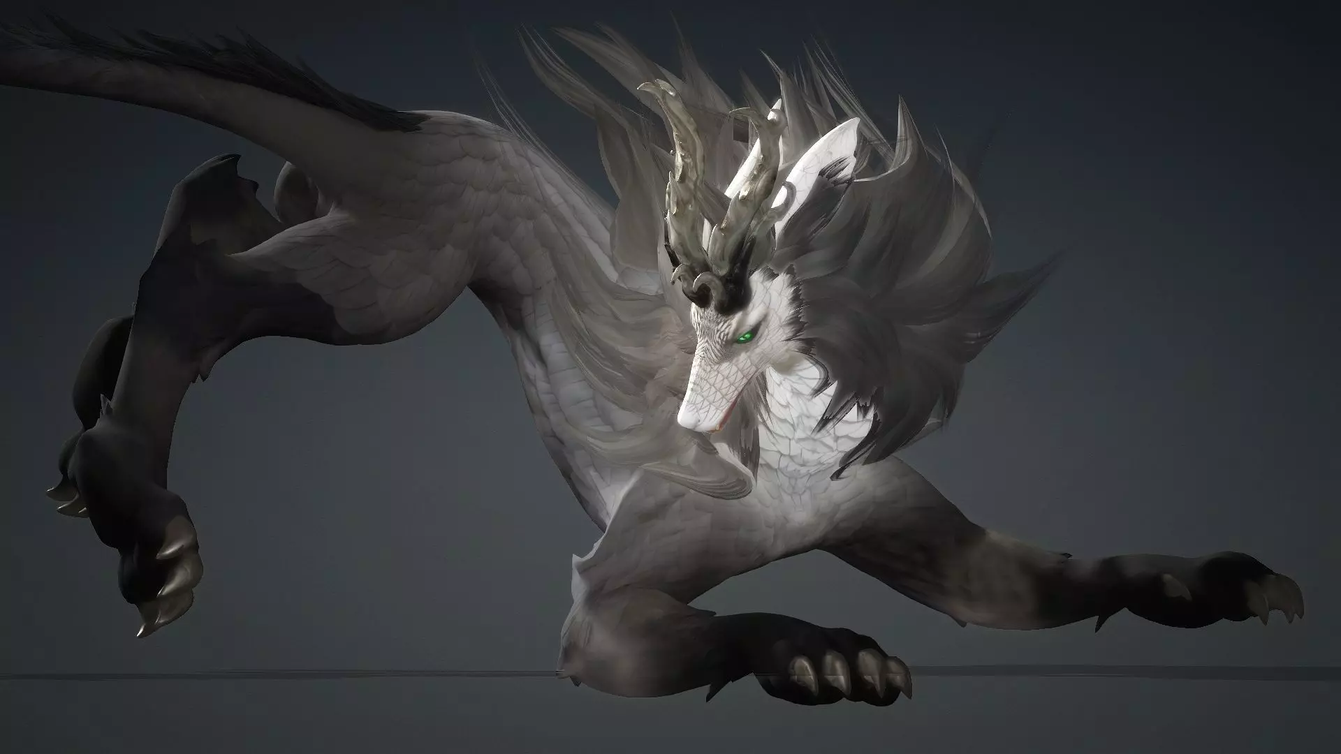 Divine Wolf-B4 3D model_16