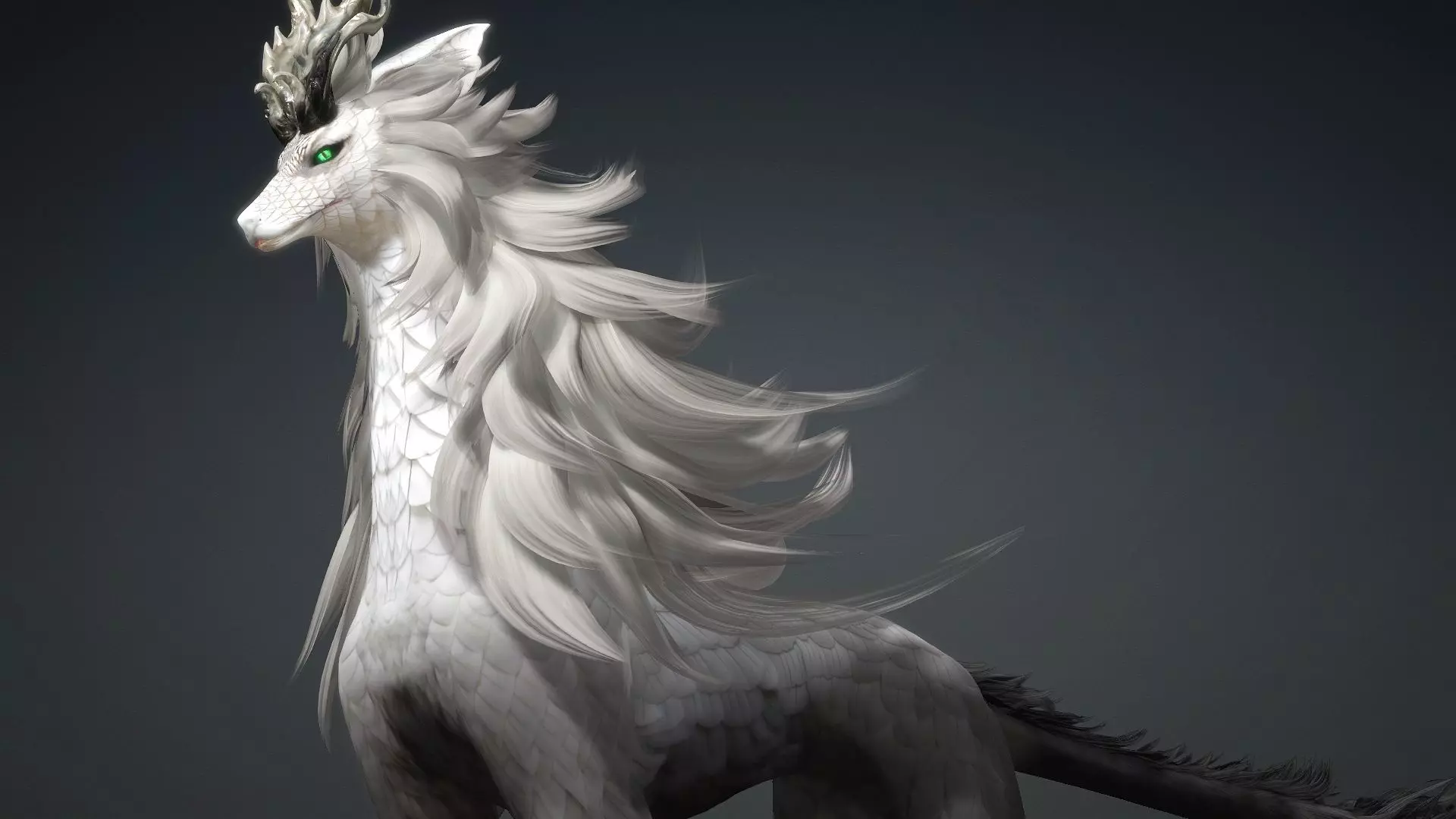 Divine Wolf-B4 3D model_11