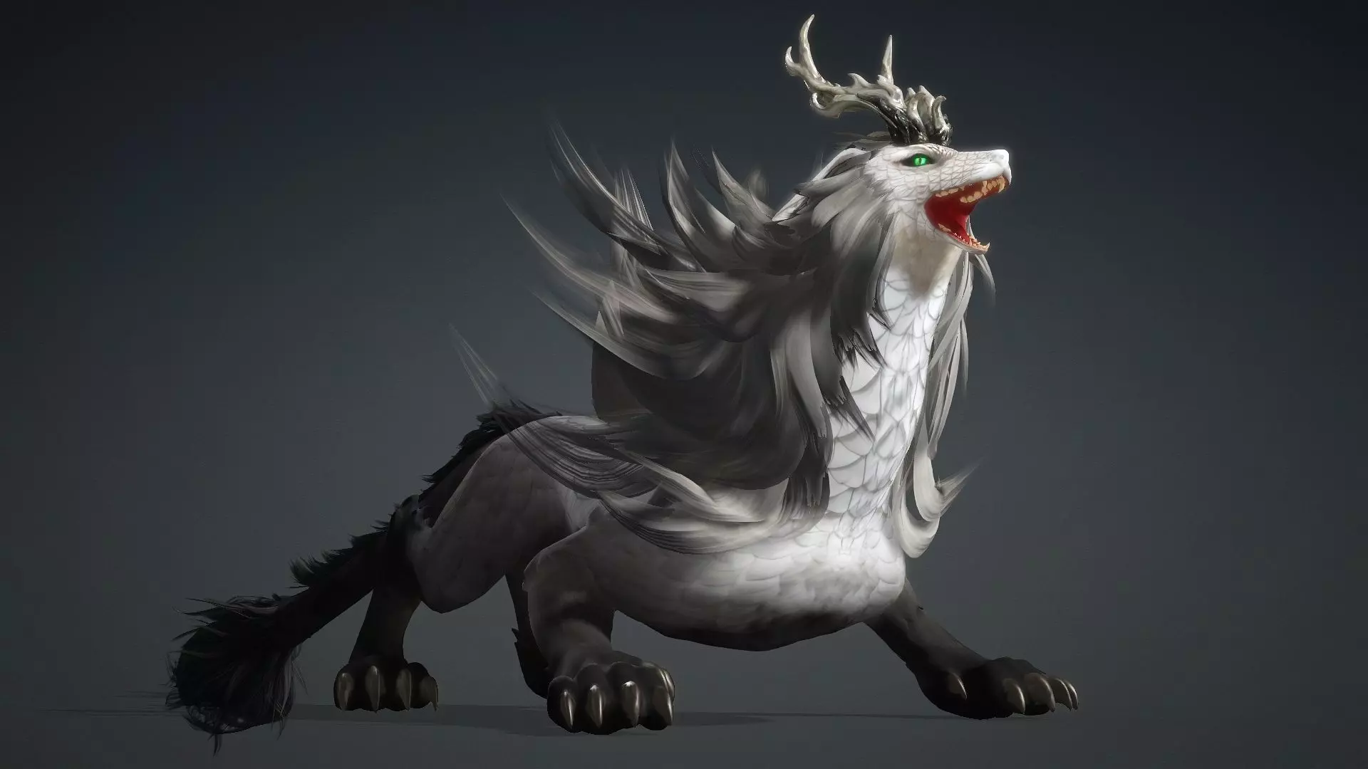 Divine Wolf-B4 3D model_9