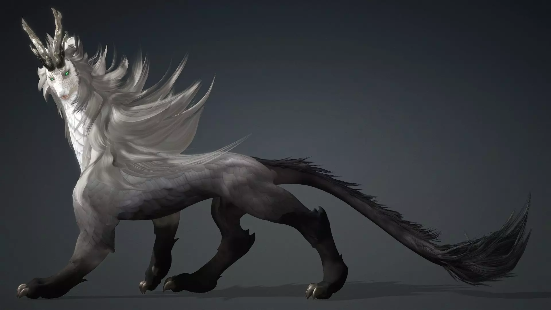 Divine Wolf-B4 3D model_5