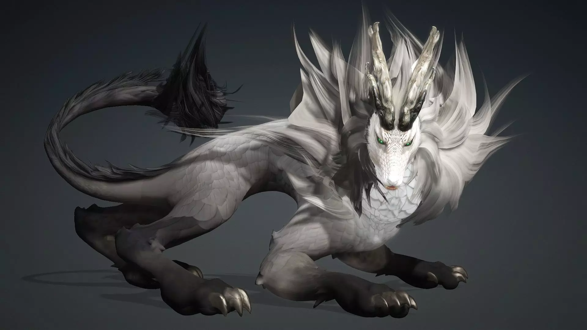 Divine Wolf-B4 3D model_4