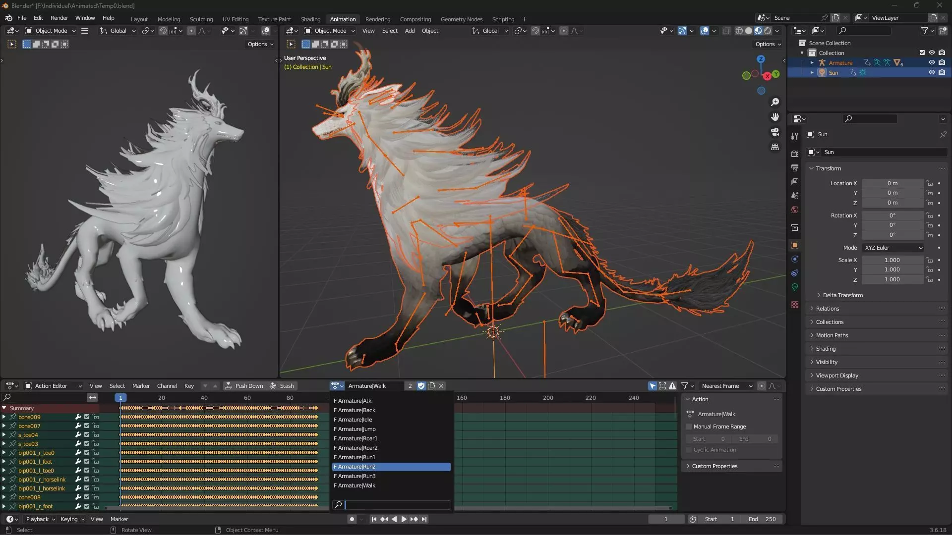Divine Wolf-B4 3D model_21