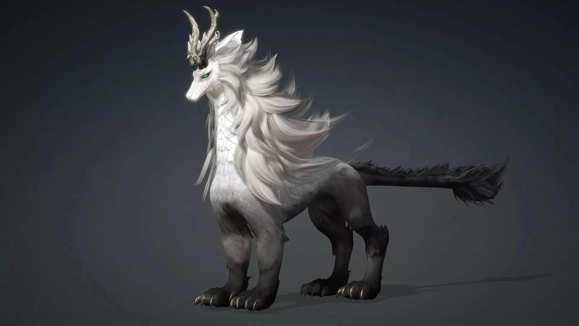 Divine Wolf-B4 3D model_3