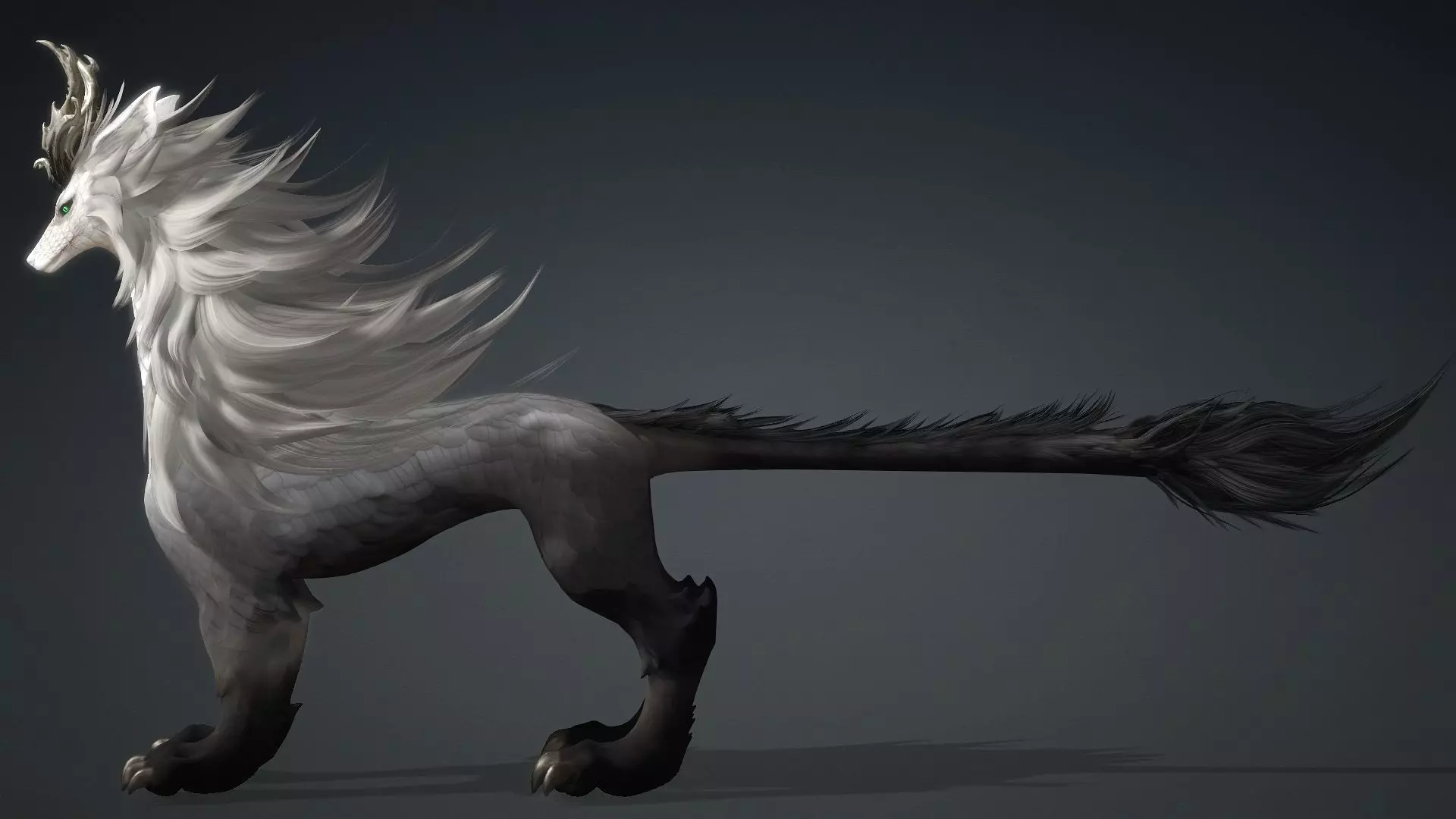 Divine Wolf-B4 3D model_10