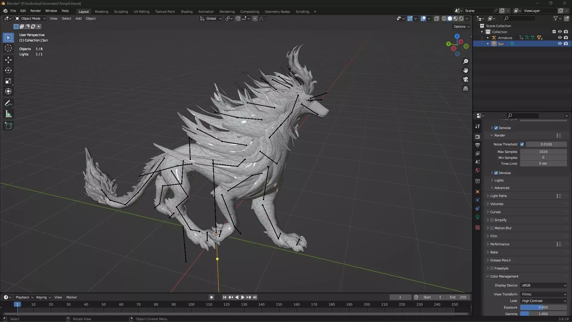 Divine Wolf-B4 3D model_19