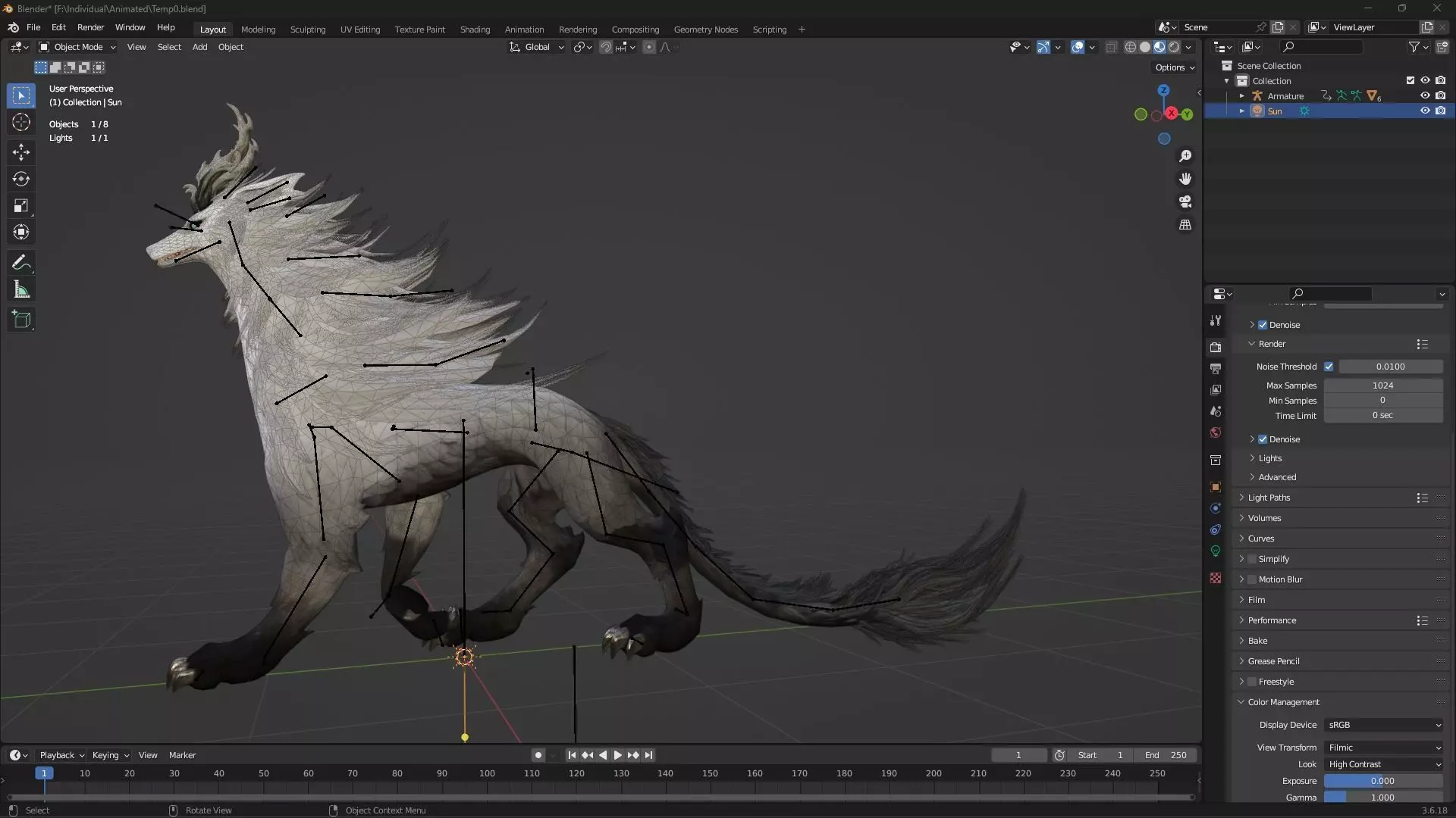 Divine Wolf-B4 3D model_18