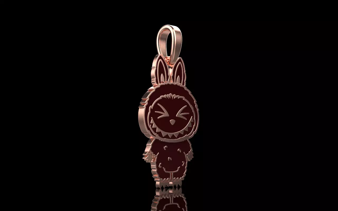 Labubu pendant model 1397 3D print model_18