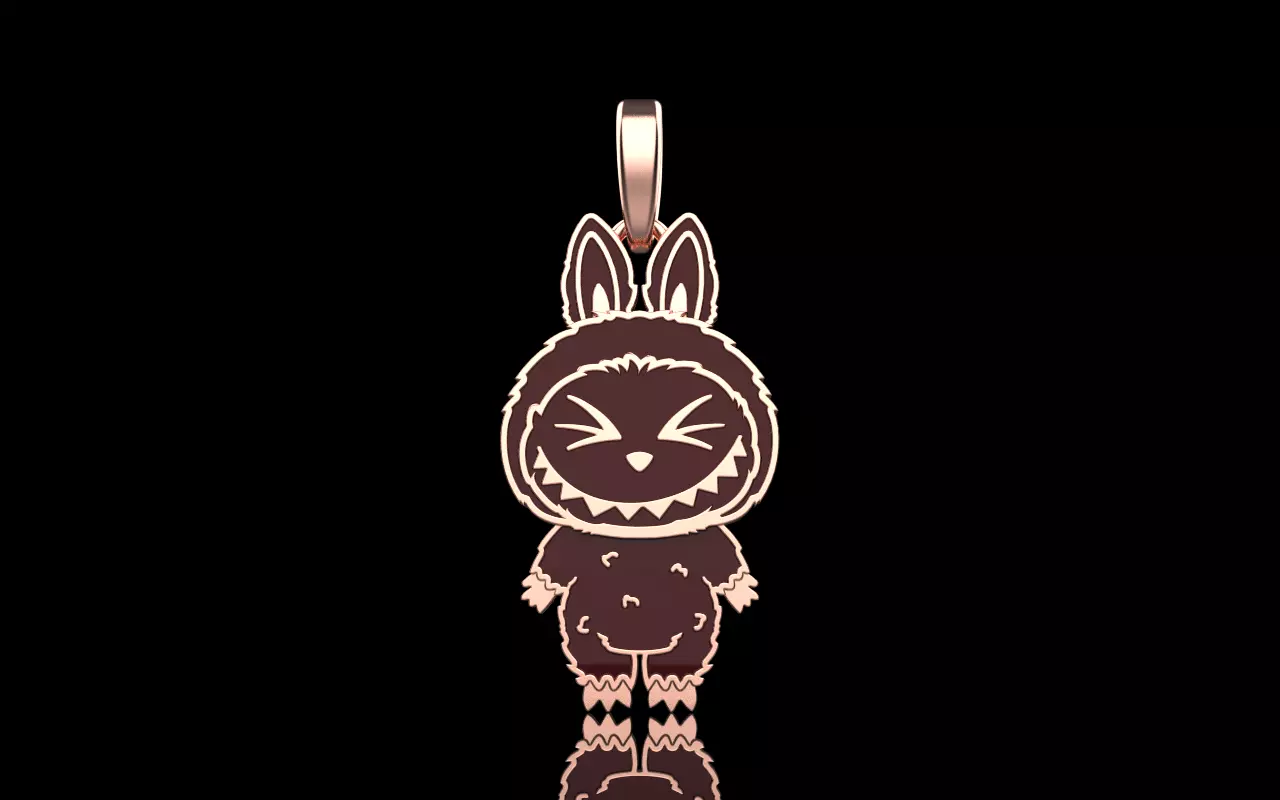 Labubu pendant model 1397 3D print model_12