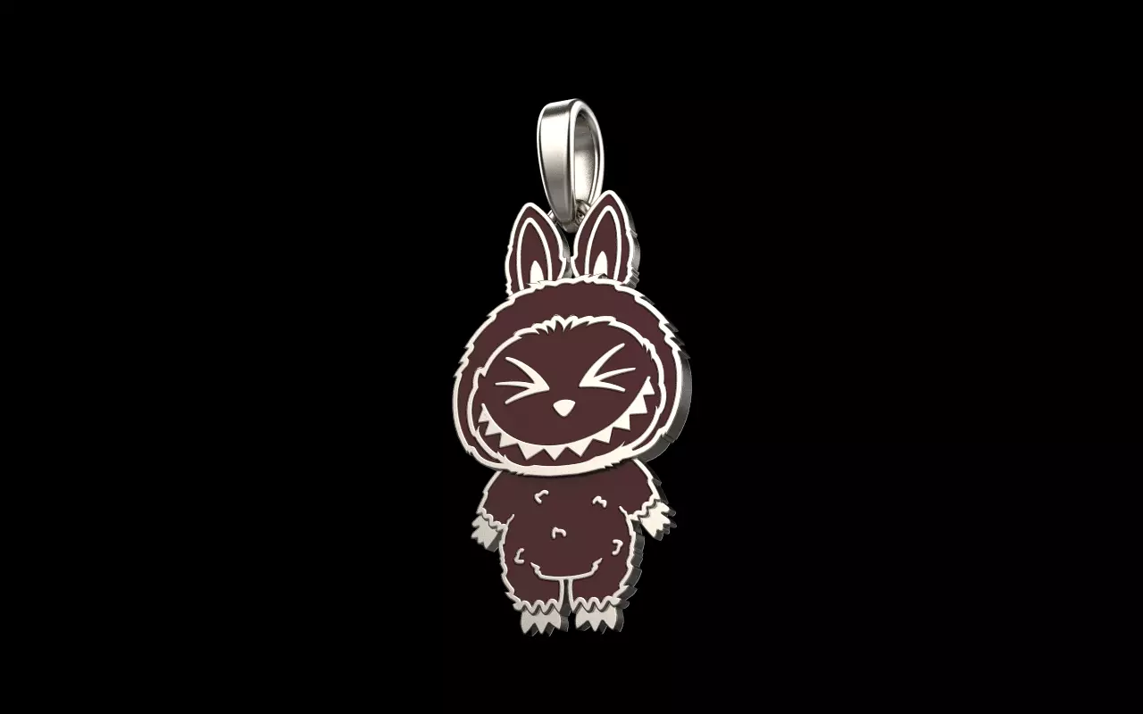 Labubu pendant model 1397 3D print model_23