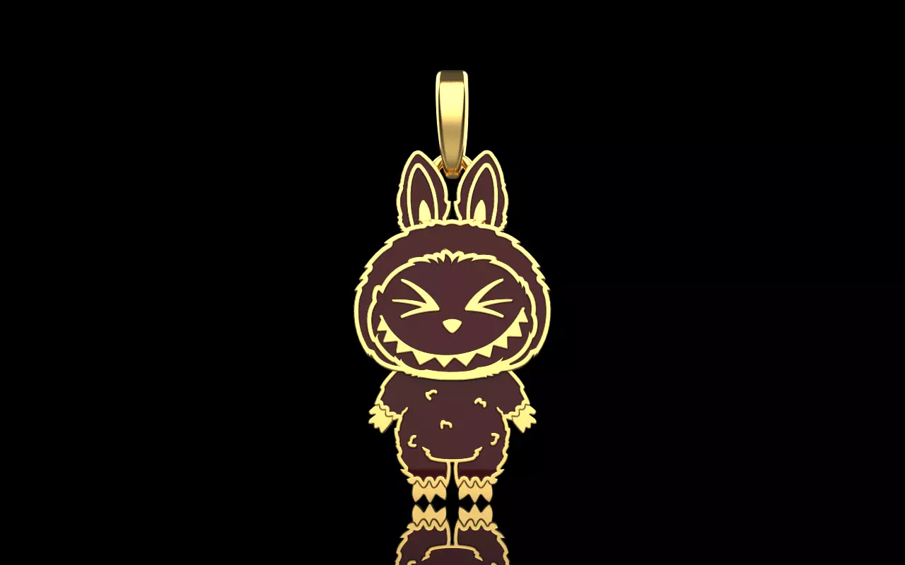 Labubu pendant model 1397 3D print model_0