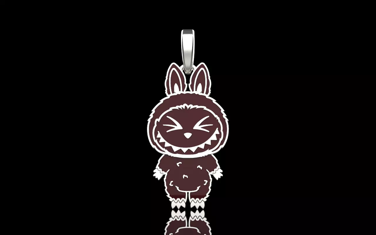 Labubu pendant model 1397 3D print model_13