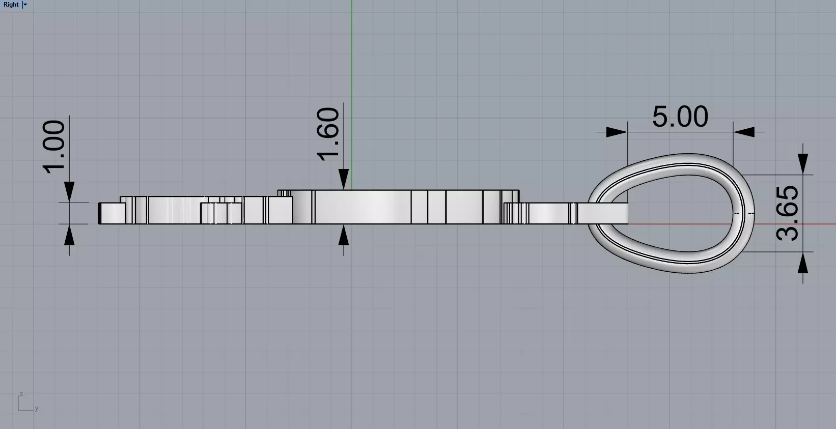 Labubu pendant model 1397 3D print model_7