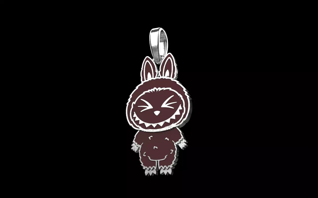 Labubu pendant model 1397 3D print model_27