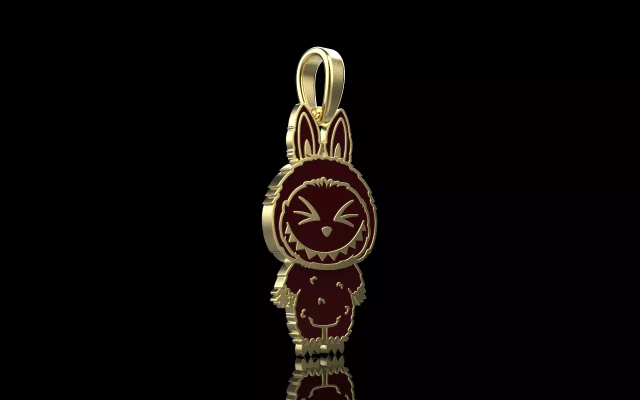 Labubu pendant model 1397 3D print model_15