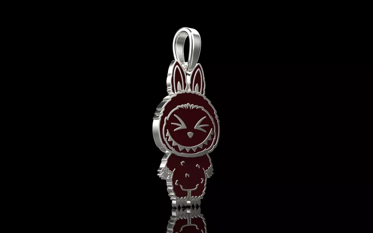 Labubu pendant model 1397 3D print model_19