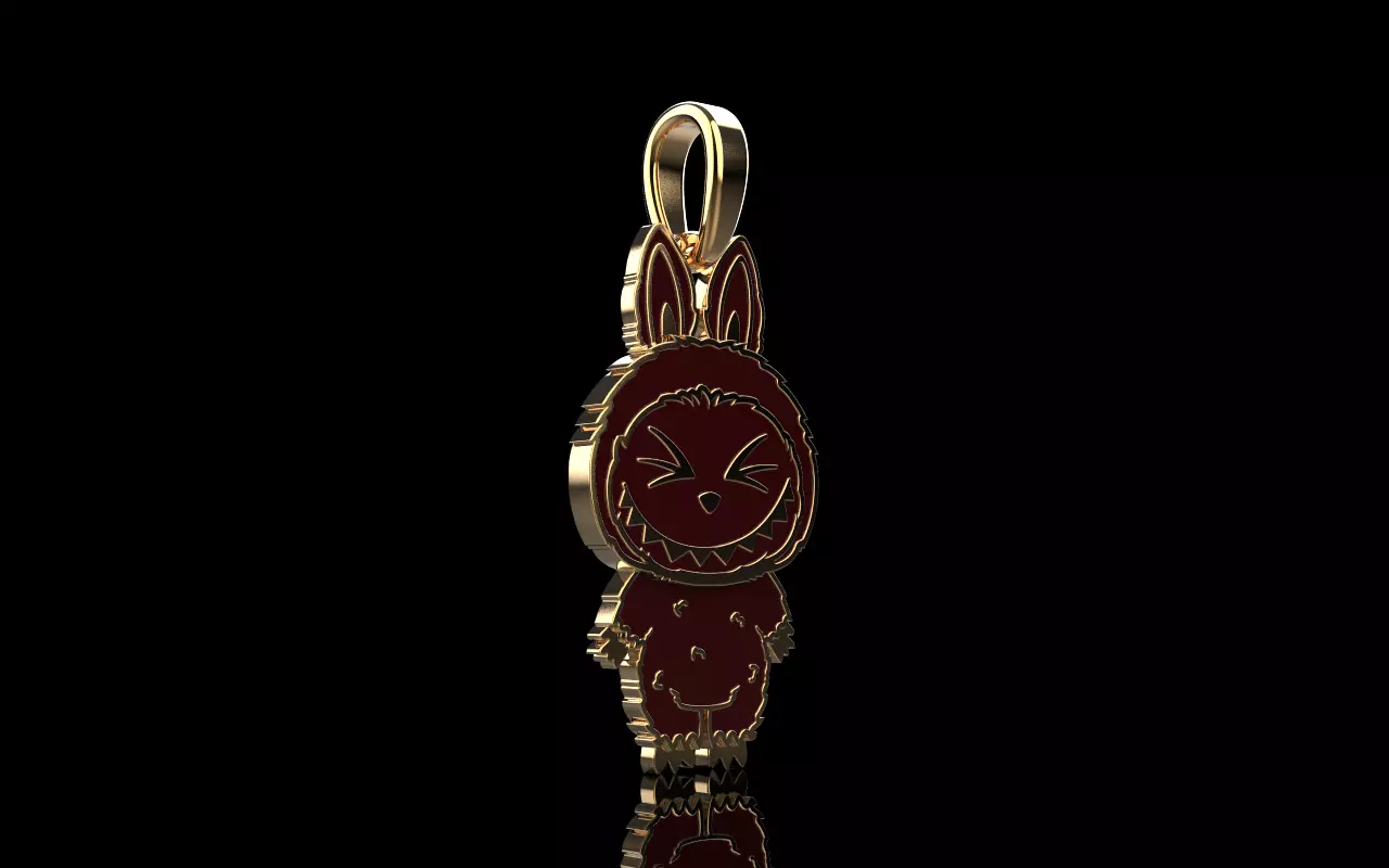 Labubu pendant model 1397 3D print model_16