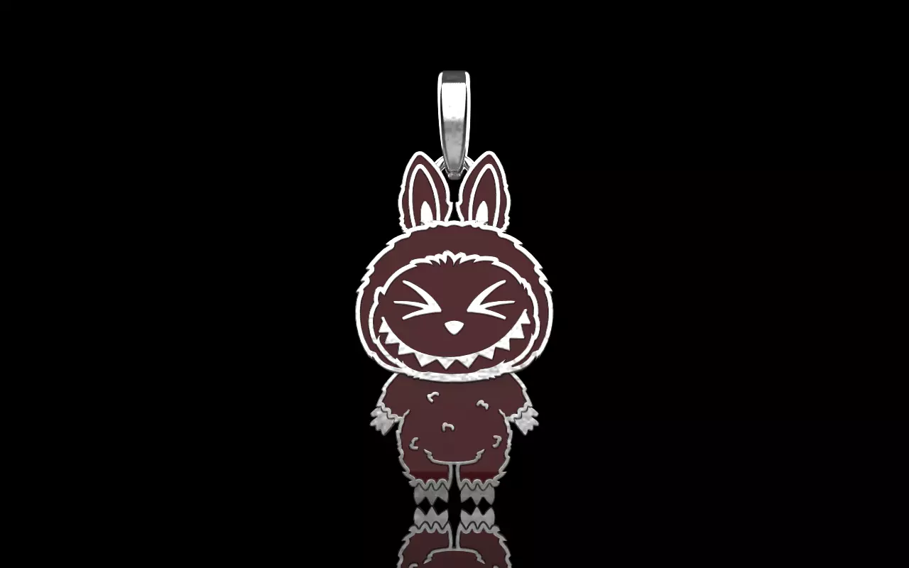 Labubu pendant model 1397 3D print model_14