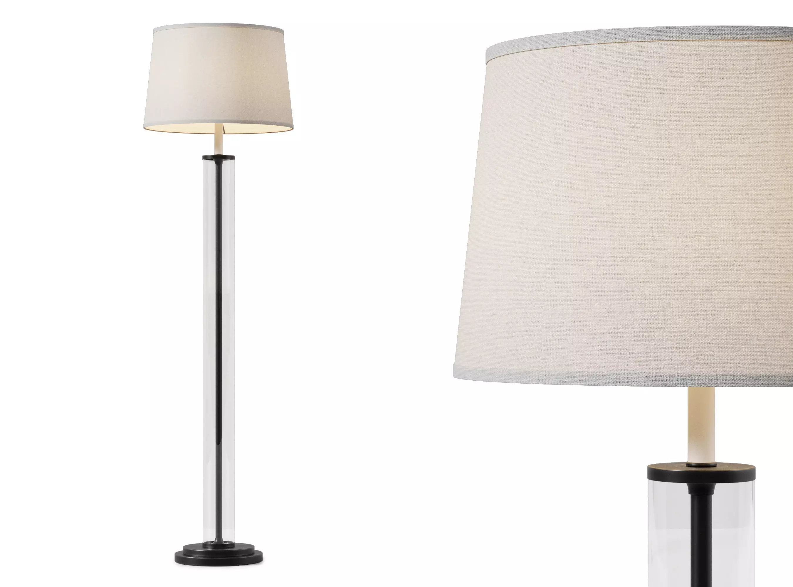 Dantone Home Buckingham Dark Bronze Floor Lamp 3D model_0