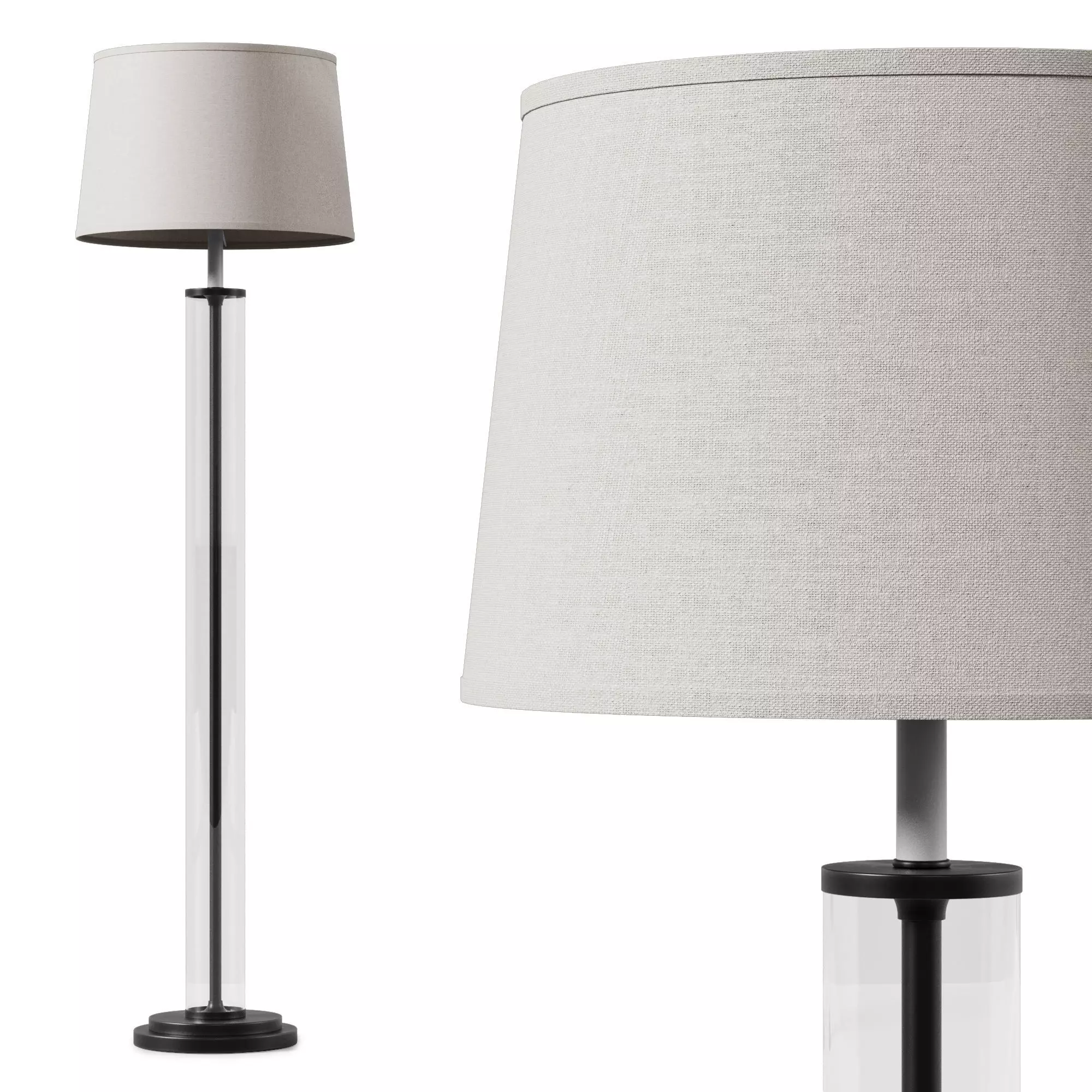 Dantone Home Buckingham Dark Bronze Floor Lamp 3D model_3