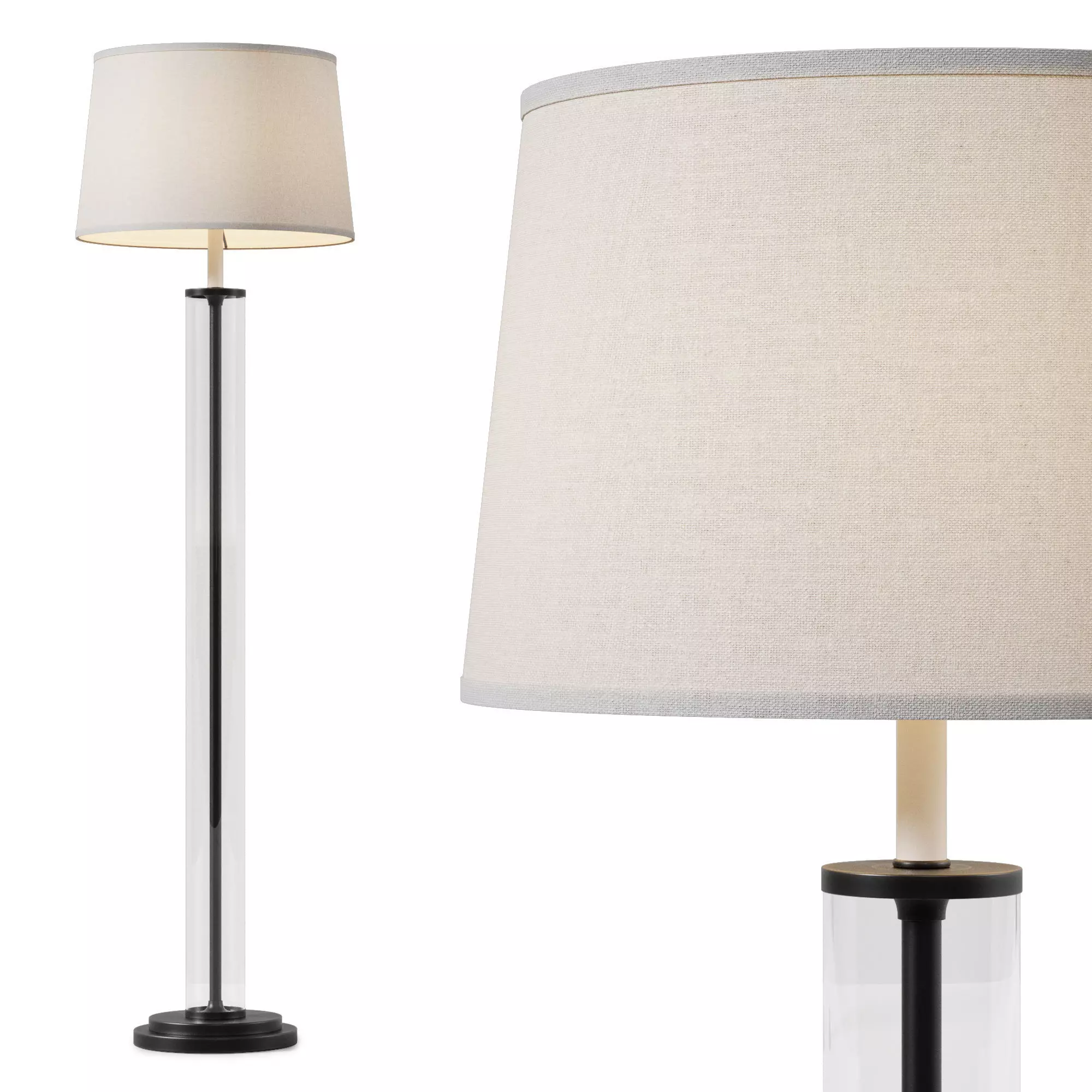 Dantone Home Buckingham Dark Bronze Floor Lamp 3D model_4