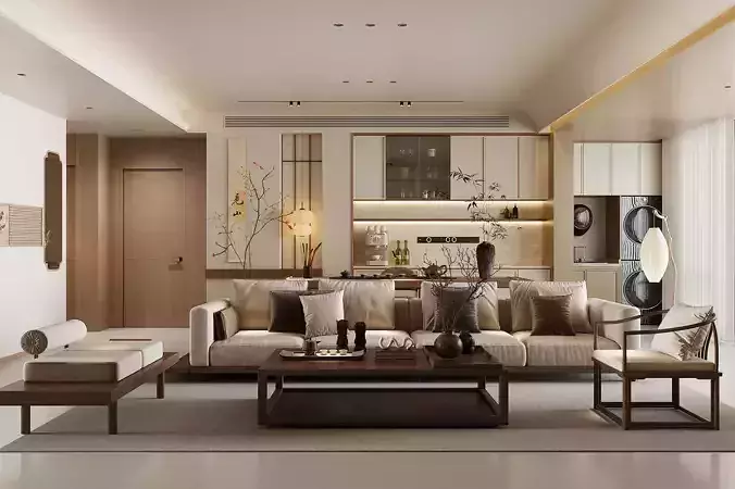 New Chinese Style Home