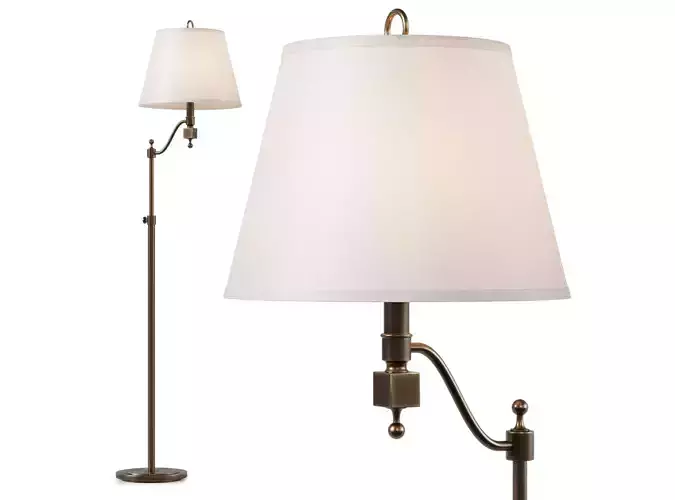 Floor lamp Dantone Home Lyndon vintage brass