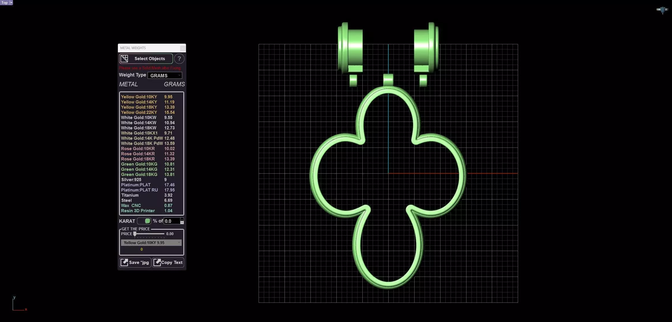 Four Leaf Clover Medal Christian Catholic Double Sided Cross 3D print model_17
