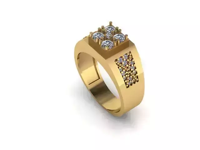 Man Diamonds Ring USA Rings SIZE 10 Number 