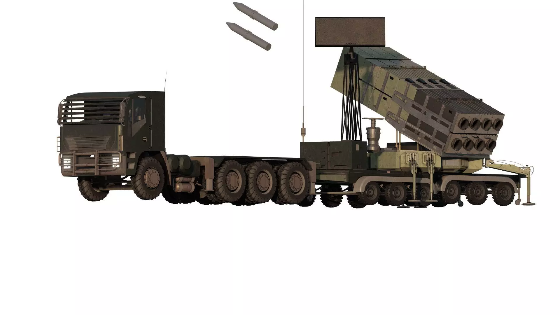 MIDDLE RANGE ROCKET LAUNCH SYSTEM 3D model_0