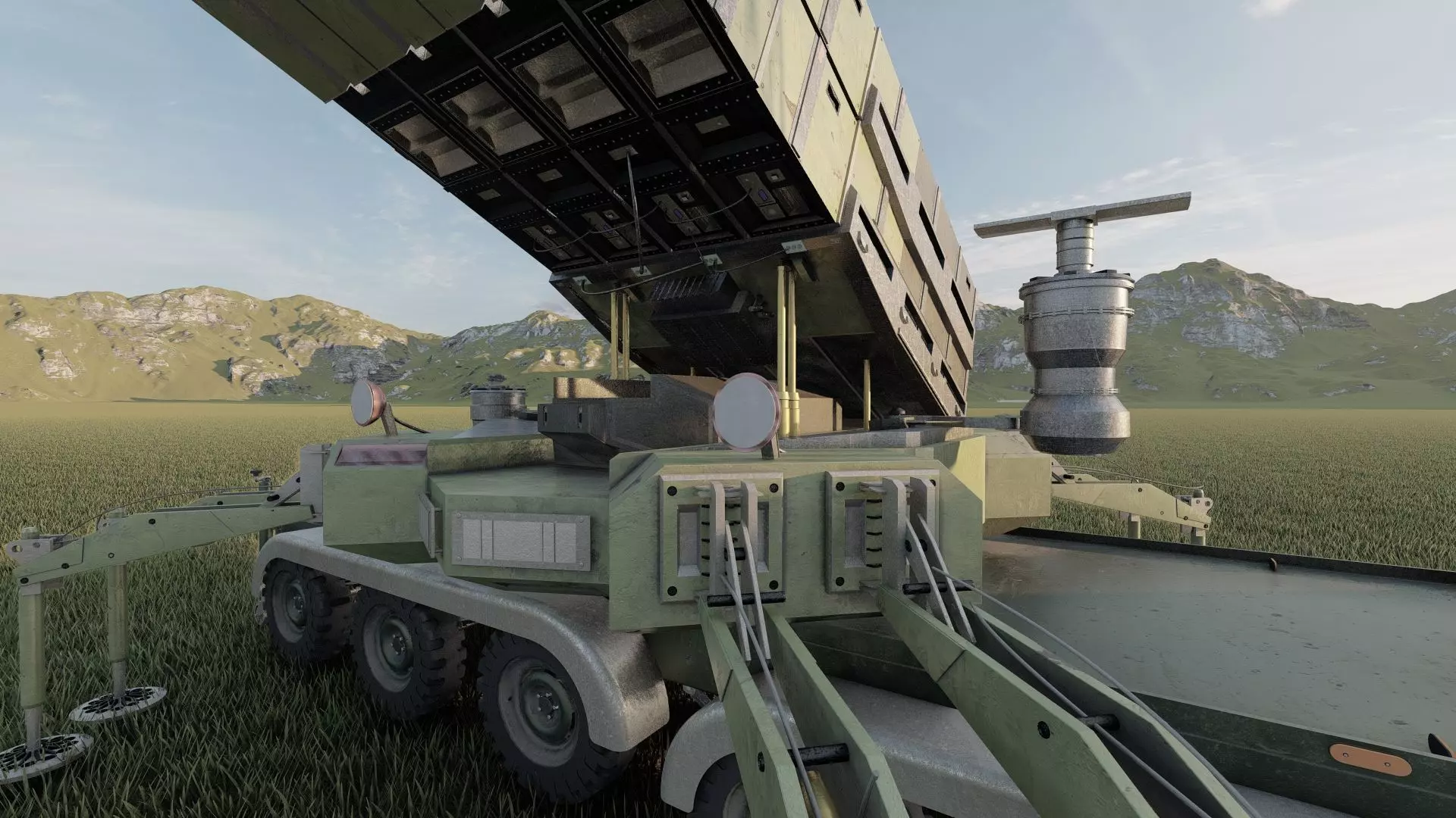 MIDDLE RANGE ROCKET LAUNCH SYSTEM 3D model_30