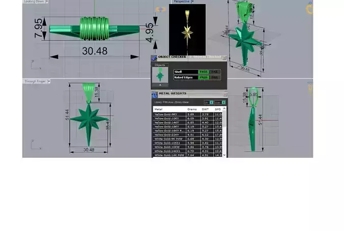 stl 3dm Pendant a Shining and Inspiring Star gp0479