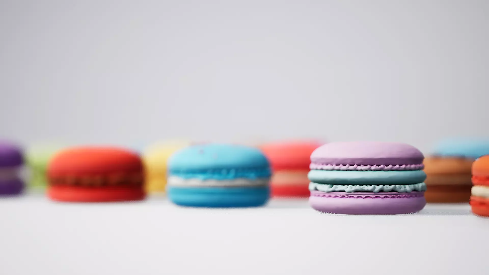 Macaron cake 3D model_3