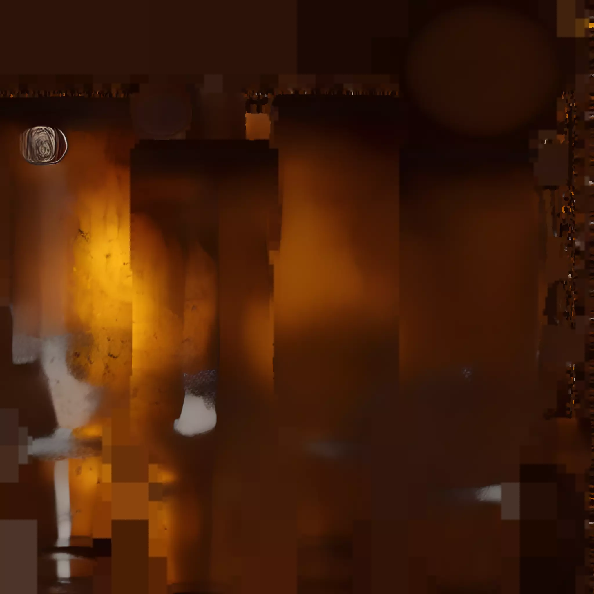 Bottle 2 Low-poly 3D model_7