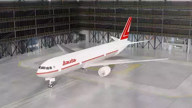 Boeing 767 300ER Lauda Air OE LAV Mozart Lauda Air Flight 004    3D model