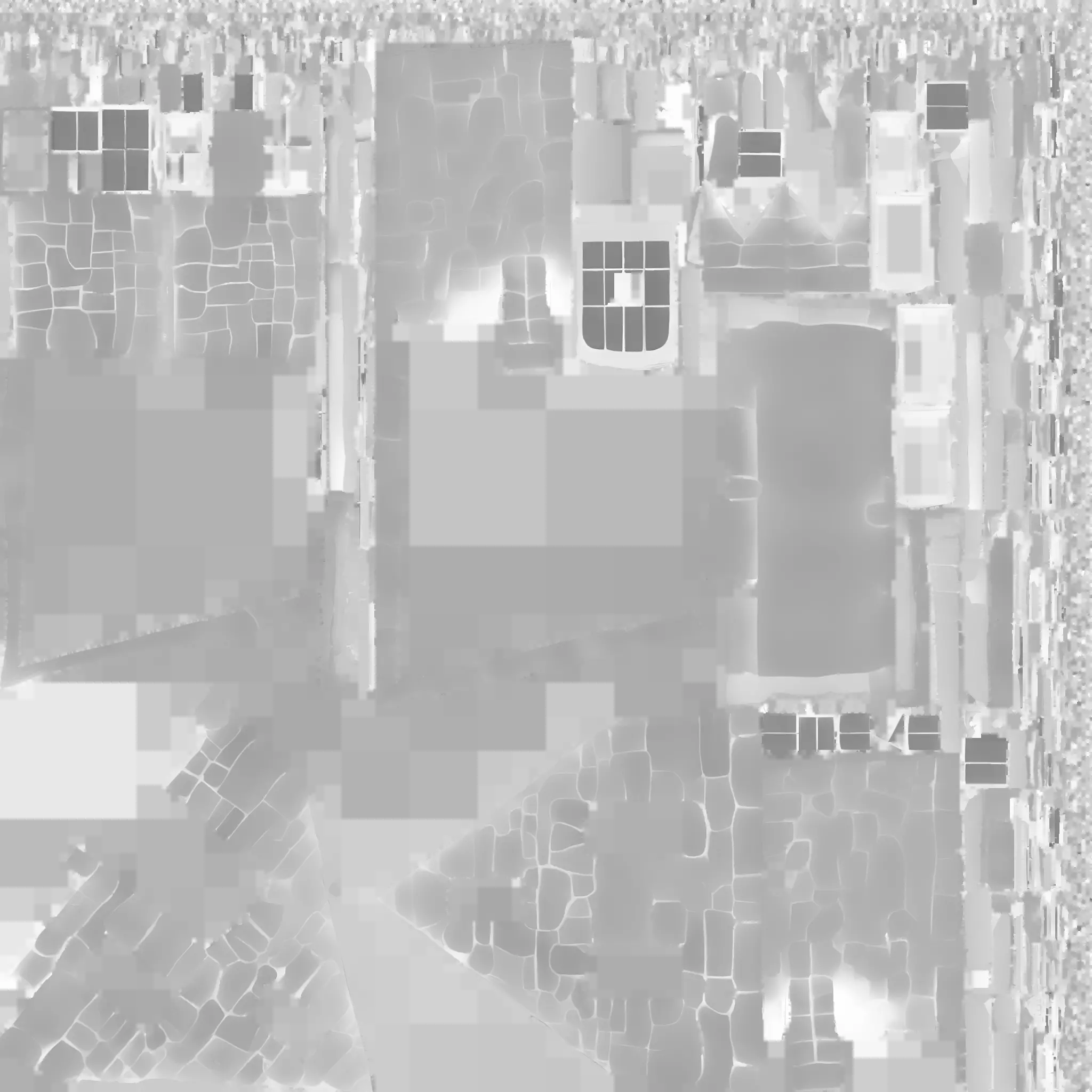 Stone Cottage Low-poly 3D model_15