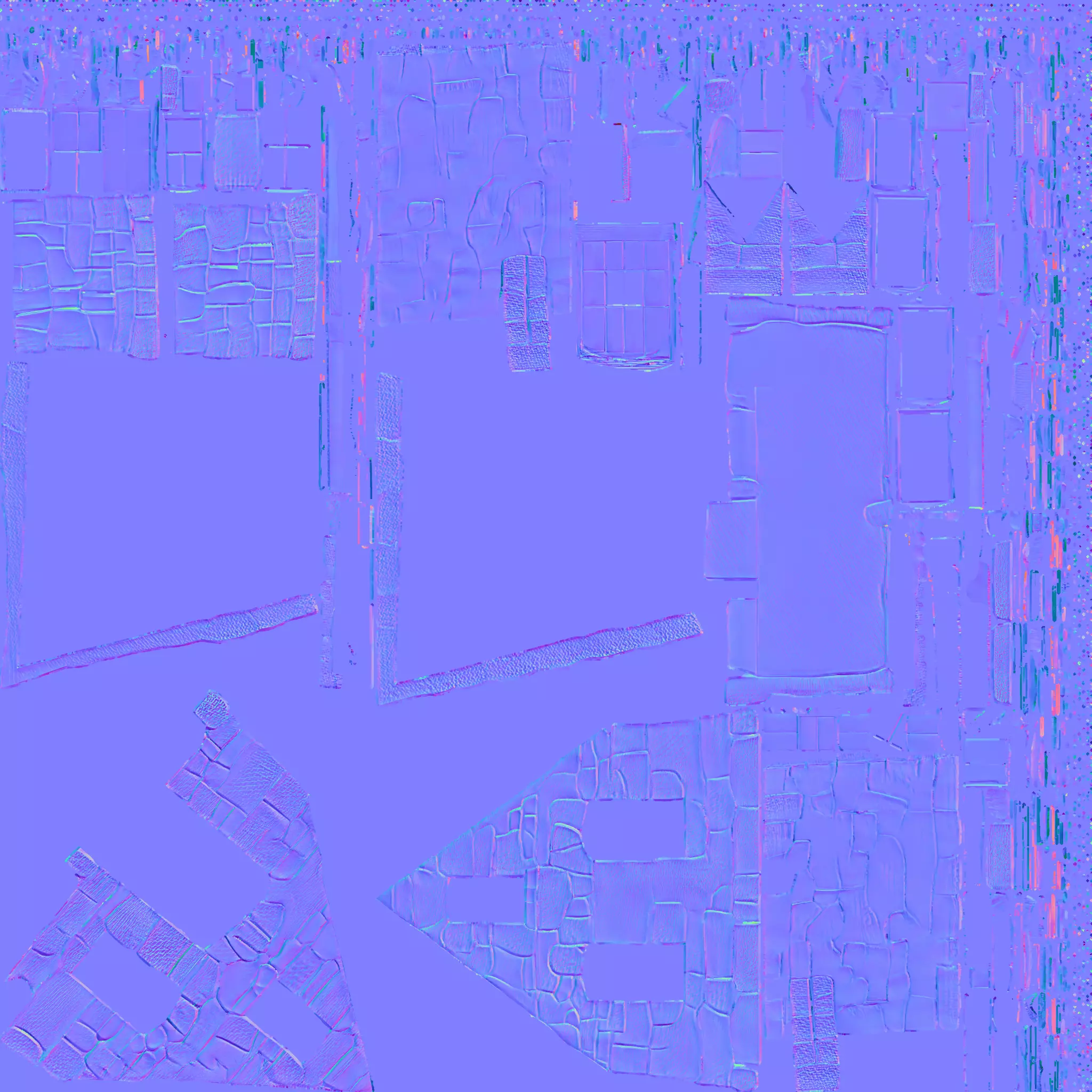 Stone Cottage Low-poly 3D model_13