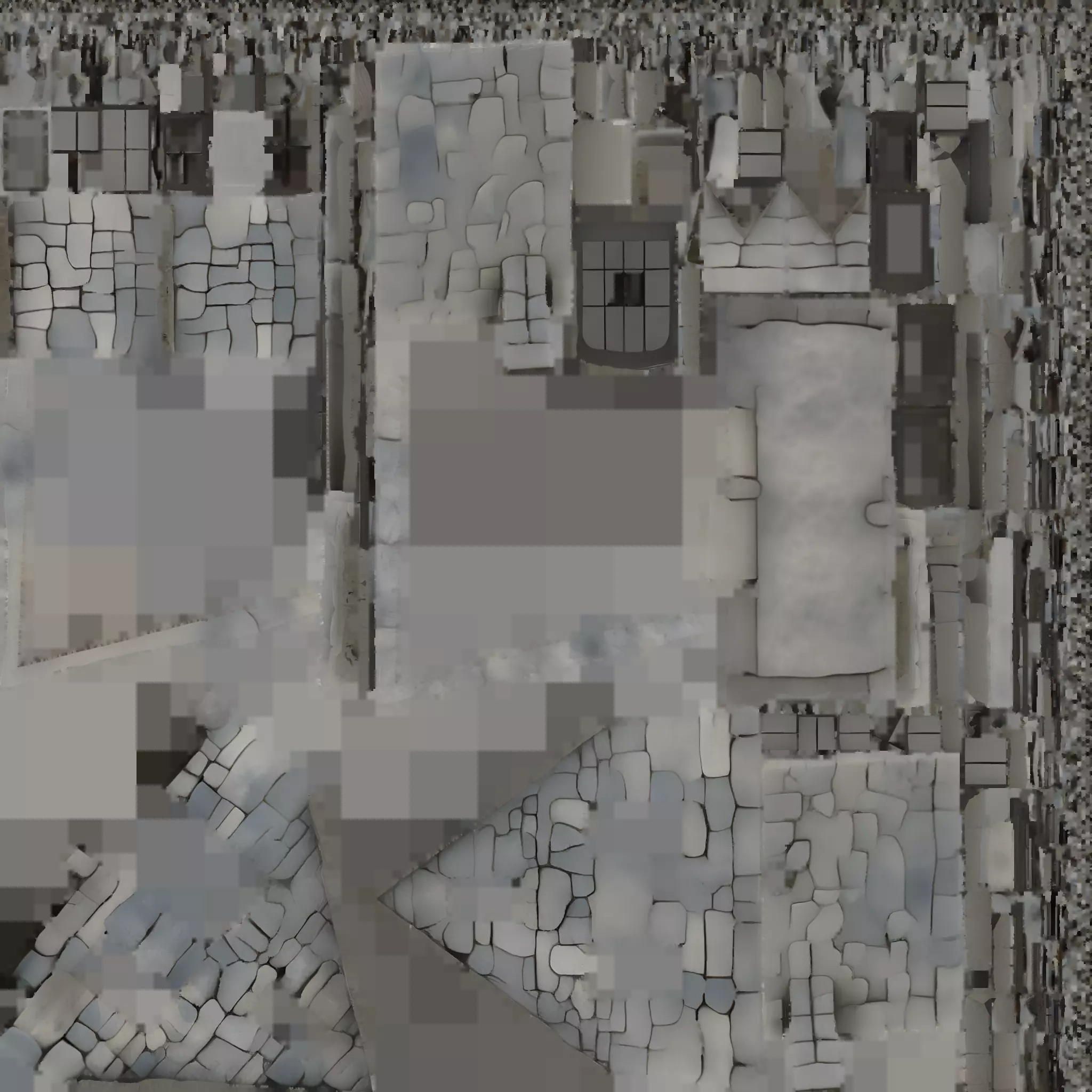 Stone Cottage Low-poly 3D model_12