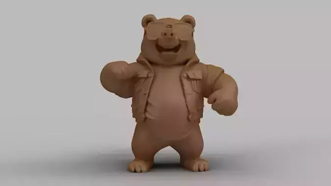 Cool Bear Figurine