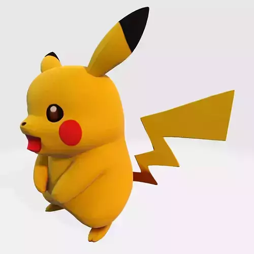 Pikachu 3D Model  Printable Multiple Formats