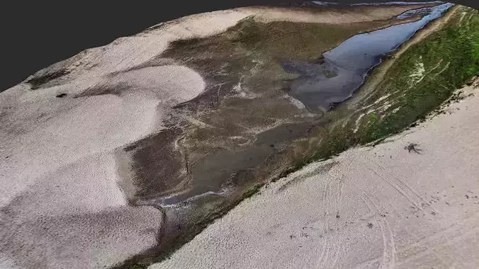 riverbed sand terrain patch pt4 PBR photogrammetry