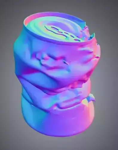 Pop Can 5 Low-poly 3D model 2