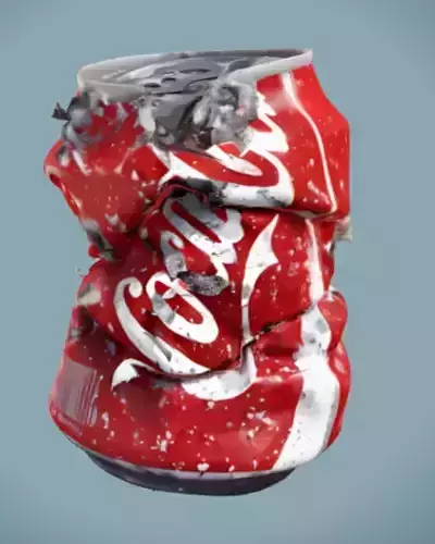 Pop Can 5 Low-poly 3D model 7