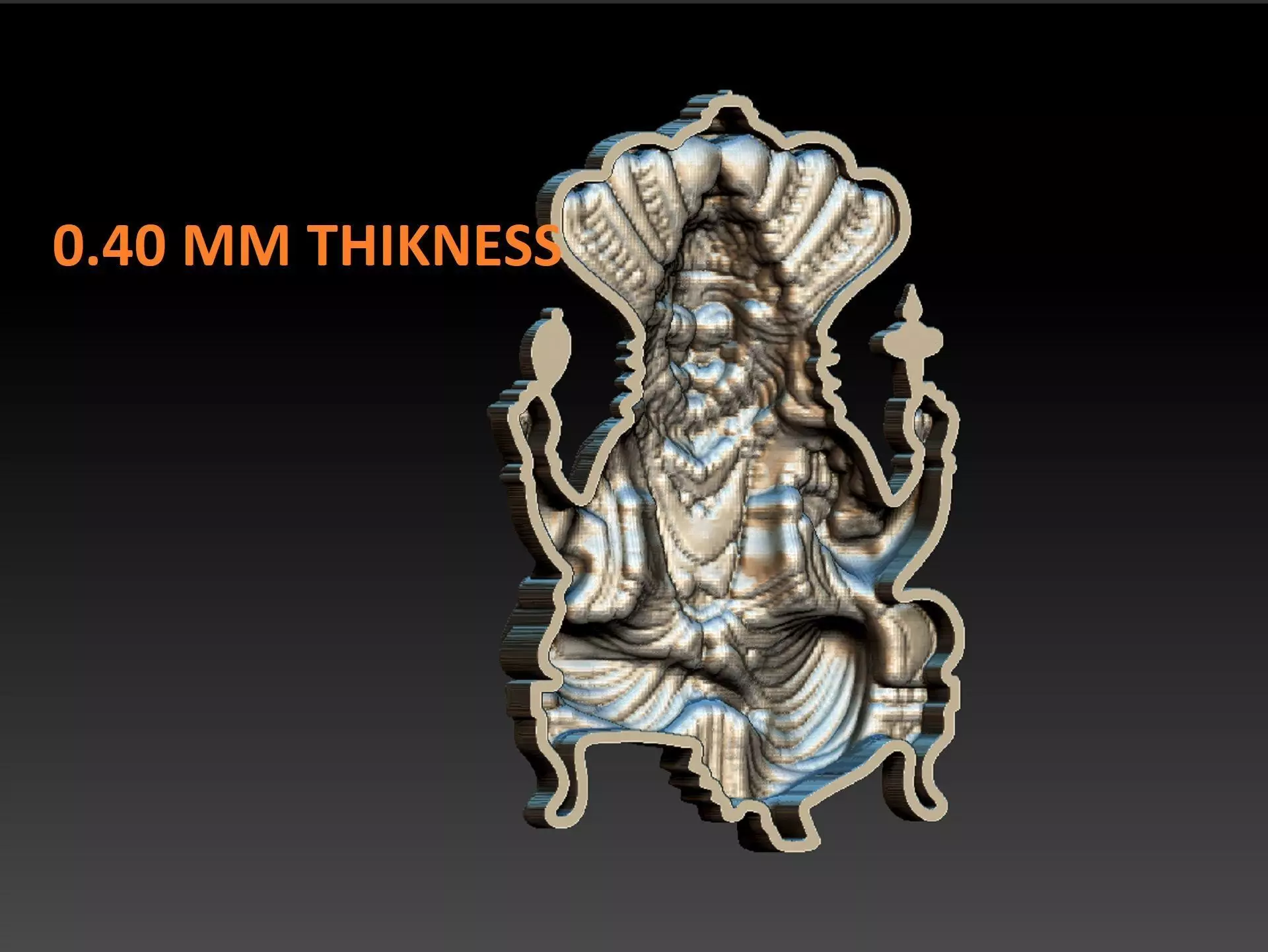 NARASHIMHA PENDENT 3D print model_6