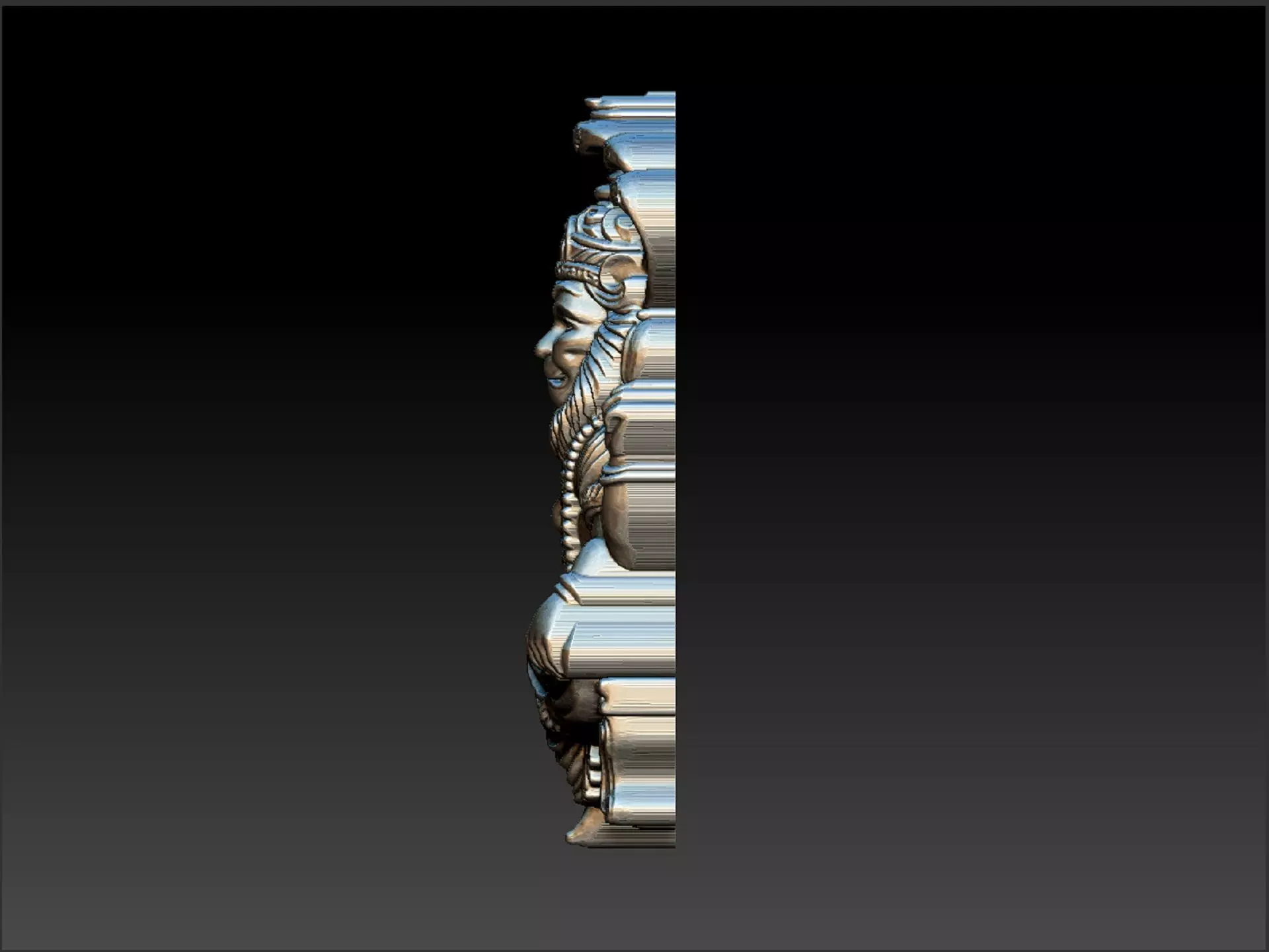 NARASHIMHA PENDENT 3D print model_5