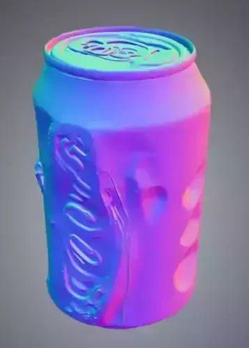Pop Can 6 Low-poly 3D model 4