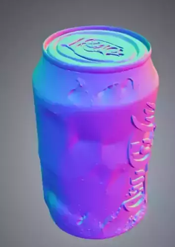 Pop Can 6 Low-poly 3D model 2