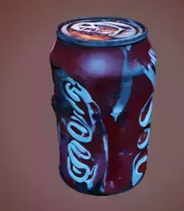 Pop Can 6 Low-poly 3D model 5